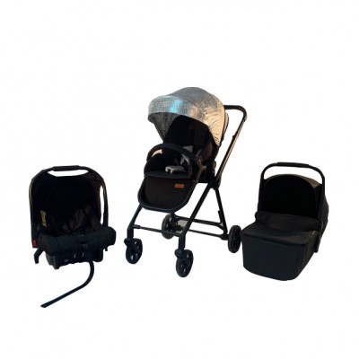 3 in 1  light weight aluminum smart  For Set with carrycot carseat Baby pushchair Stroller transfer carrier walker